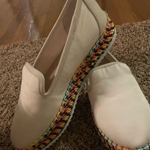 COPY - Gianni Bini White Rainbow Espadrilles Slip-on-Size 7.5
